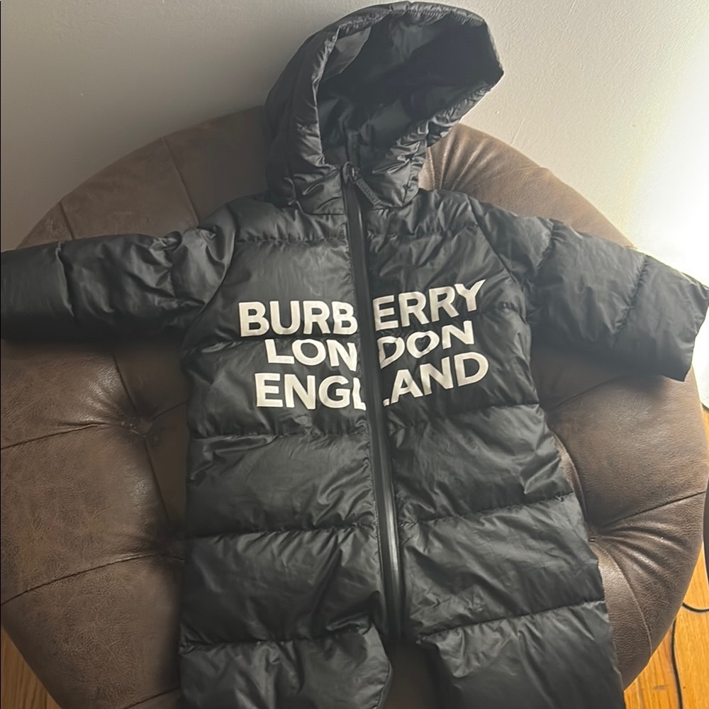 Burberry Black Puffer Snowsuit